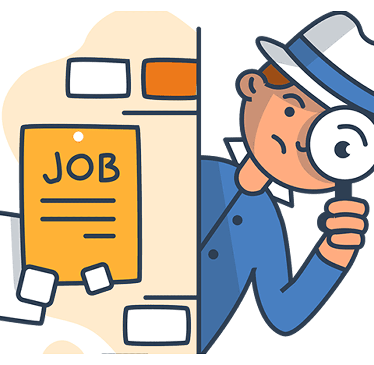Job search illustration